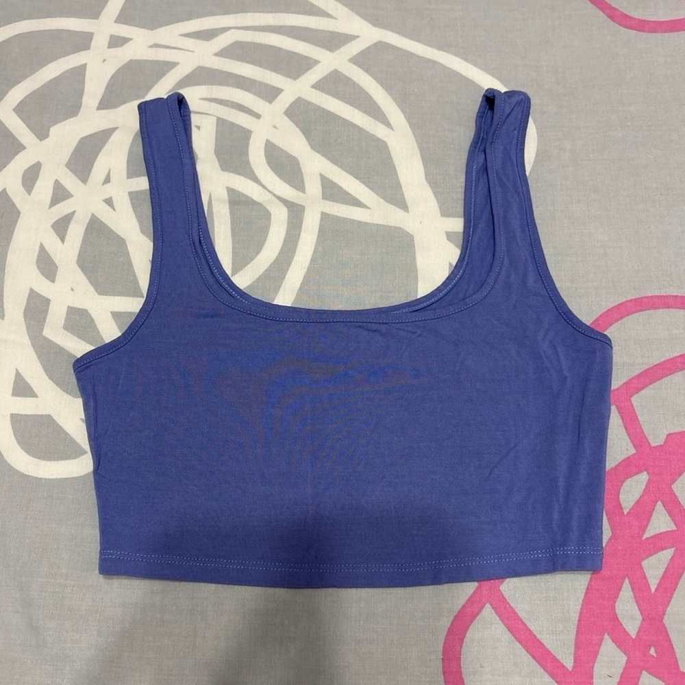SHEIN Purple Cropped Tank Top